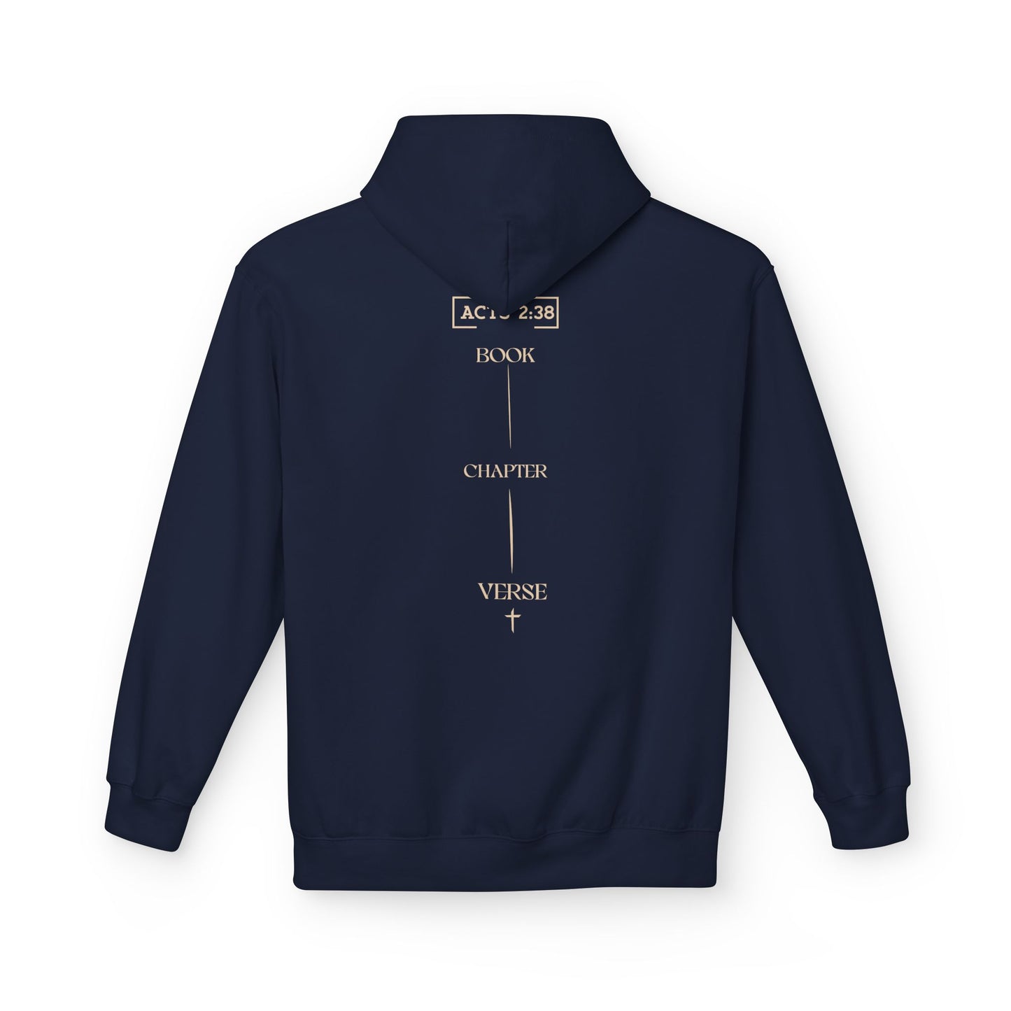 Hoodie — Minimal 'Be Still & Know' Soft White Fleece Pullover
