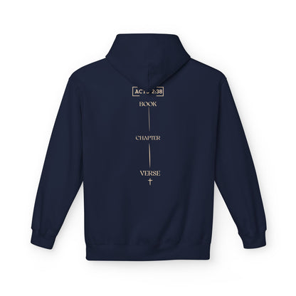 Hoodie — Minimal 'Be Still & Know' Soft White Fleece Pullover