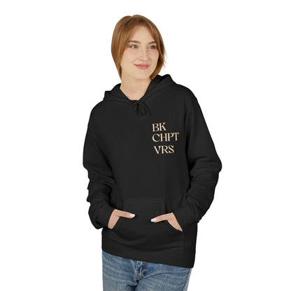 Hoodie — Minimal 'Be Still & Know' Soft White Fleece Pullover