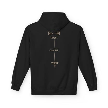 Hoodie — Minimal 'Be Still & Know' Soft White Fleece Pullover
